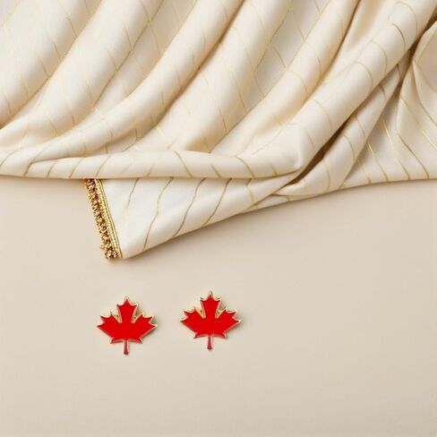 LIFKOME Canada Day Maple Leaf Enamel Lapel Pin Lightweight Metal Brooch for Clothing Bags Hats Patriotic Canadian Souvenir in Saudi Arabia