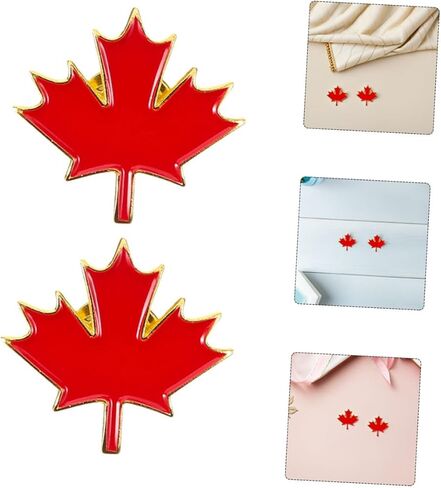 LIFKOME Canada Day Maple Leaf Enamel Lapel Pin Lightweight Metal Brooch for Clothing Bags Hats Patriotic Canadian Souvenir in Saudi Arabia
