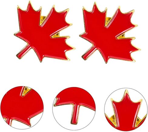 LIFKOME Canada Day Maple Leaf Enamel Lapel Pin Lightweight Metal Brooch for Clothing Bags Hats Patriotic Canadian Souvenir in Saudi Arabia