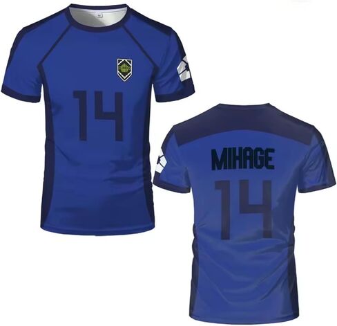 Mens T-Shirt Blue Casual Short Sleeved Shirt Tops for Men in Saudi Arabia