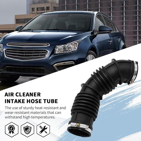 13308302 Air Cleaner Intake Hose Tube with Clamps, Replacement for Chevy Cruze LT Sedan 1.8L 2011-2015 LS Sedan 1.8L 2011-2016, Replaces 13308302 in Saudi Arabia