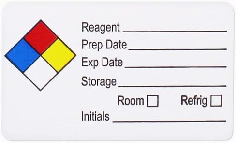 ChromaLabel HMIG Safety Labels: Reagent Write-in, 1.5 x 2.5, 250/ROLL in Saudi Arabia