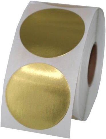 Gold Foil Circle Stickers and Labels - 1.5" in Kuwait