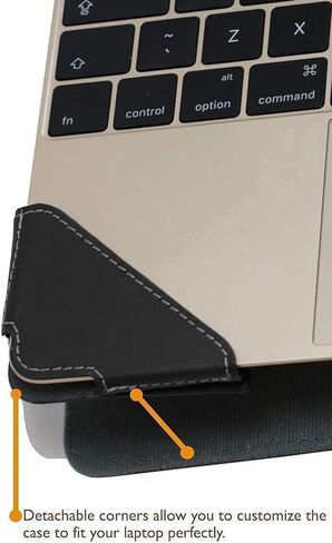 سلسلة Profile - حقيبة كمبيوتر محمول جلدية سوداء متوافقة مع الكمبيوتر المحمول dynabook Satellite Pro C50-K مقاس 15.6 بوصة in Saudi Arabia