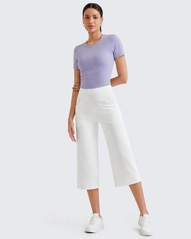 G4Free Casual Tops for Women Slim Fit Short Sleeve Sport Cute Basic Tees Comfy Lightweight Dry Wicking Yoga Shirts(Lavender,L) in Saudi Arabia