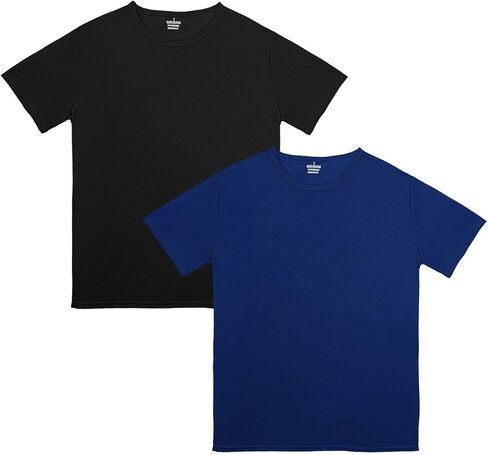 Men's T-Shirt, Quick Drying Breathable Round Neck Lightweight and Comfortable Summer Sports Top in Saudi Arabia