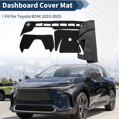 Dash Cover for Toyota BZ4X 2023-2025 Accessories Dashboard Cover Mat Polyester Dashboard Mat Sunshade Non-Slip Dashboard Protector Anti-Glare& Beat the Heat in Saudi Arabia