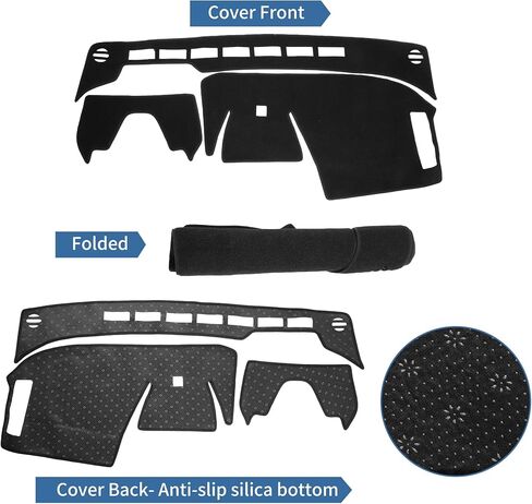 Dash Cover for Toyota BZ4X 2023-2025 Accessories Dashboard Cover Mat Polyester Dashboard Mat Sunshade Non-Slip Dashboard Protector Anti-Glare& Beat the Heat in Saudi Arabia