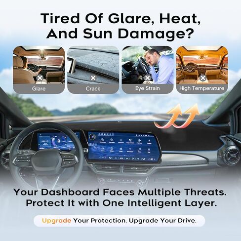 CARTIST Dash Cover for 2014-2018 BMW X5 Dashboard Cover Accessories Premium Suede Anti-Glare Sun Shade Dash Mat Non-Slip&Airbag Safe Interior Protector in Saudi Arabia
