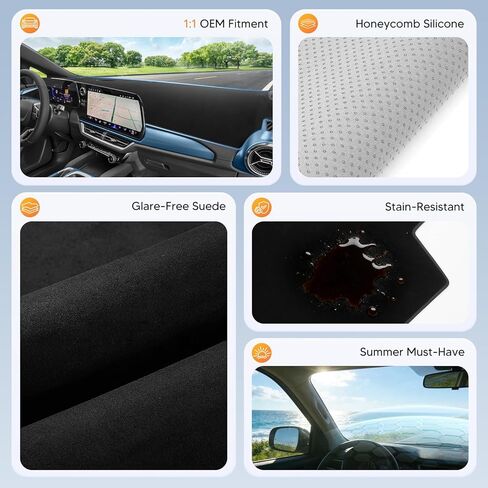 CARTIST Dash Cover for 2014-2018 BMW X5 Dashboard Cover Accessories Premium Suede Anti-Glare Sun Shade Dash Mat Non-Slip&Airbag Safe Interior Protector in Saudi Arabia