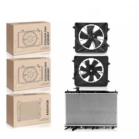 Replacement Parts for Radiator&Single Cooling Fan Assembly Kit for Honda CR-V 2007 2008 2009 2.4L Mod-A58PP-100221 in Saudi Arabia