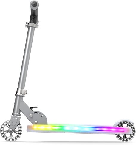 سكوتر جيتسون هيليو اكس القابل للطي والخفيف | آلية طي سهلة | عجلات مضيئة |سطح مضيء |جذع مضيء|فرامل قدم خلفية|للأعمار من 5 سنوات فما فوق in Kuwait