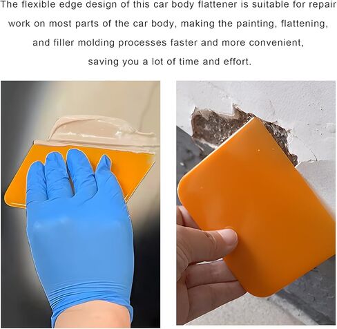 6 قطع من موزعات حشو الجسم، 4، 5، 6 بوصة، كاشطات معجون للجسم قابلة لإعادة الاستخدام، أدوات بلاستيكية صلبة متعددة الأغراض لوضع الحشو، والمعاجين، والزجاج، والسد، والطلاء in Kuwait