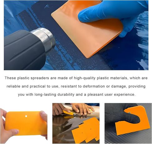 6 قطع من موزعات حشو الجسم، 4، 5، 6 بوصة، كاشطات معجون للجسم قابلة لإعادة الاستخدام، أدوات بلاستيكية صلبة متعددة الأغراض لوضع الحشو، والمعاجين، والزجاج، والسد، والطلاء in Kuwait