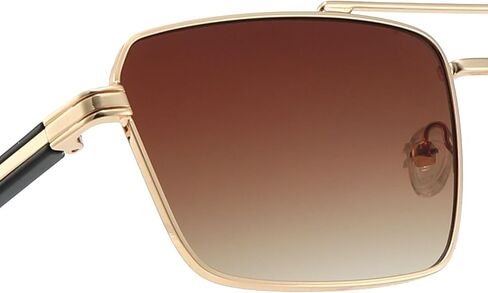 Retro Rectangle Sunglasses for Women Men Vintage 70s 80s Rectangular Flat Square Aviators Sun Glasses in Saudi Arabia