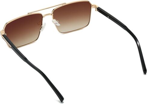 Retro Rectangle Sunglasses for Women Men Vintage 70s 80s Rectangular Flat Square Aviators Sun Glasses in Saudi Arabia