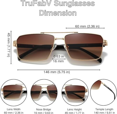 Retro Rectangle Sunglasses for Women Men Vintage 70s 80s Rectangular Flat Square Aviators Sun Glasses in Saudi Arabia