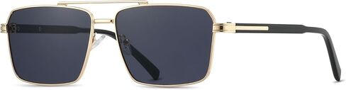 Retro Rectangle Sunglasses for Women Men Vintage 70s 80s Rectangular Flat Square Aviators Sun Glasses in Saudi Arabia