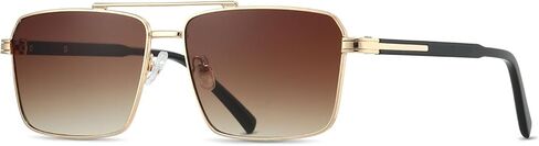 Retro Rectangle Sunglasses for Women Men Vintage 70s 80s Rectangular Flat Square Aviators Sun Glasses in Saudi Arabia