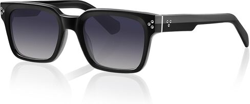 Men’s Modern Acetate Sunglasses – Rounded‑Square Bold Geometry with Wire‑Core Temples & Polarized UV400 Clarity in Kuwait