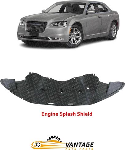 Front Engine Splash Shield Under Cover Compatible with Chrysler 300 2011-2023 | DIRECT REPLACEMENT | 57010303AG | CH1228108 in Kuwait