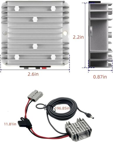 Starlink Mini 12V Adapter Waterproof 12V/24V to 30V 3.5A Step-Up Converter with Anderson SB50 Plug, 9-28V Input+16.4ft DC Cable – Reliable Power Supply for RV, Marine & Off-Grid Adventures in Kuwait