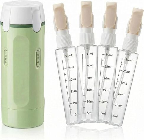 4 in 1 Travel Dispenser Bottle - 4 Pcs 30ml Refillable Travel Bottles Integrated Into One Space-Saving Kit,Travel Size Toiletries Leakproof Containers for Shampoo, Lotion & Cream,Travel Essentials in Saudi Arabia