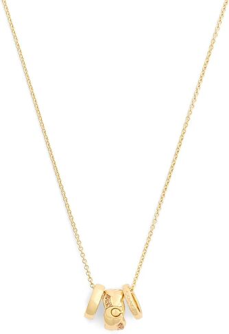 قلادة نسائية من COACH Jewelry على شكل حرف C مضفرة على شكل حرف C in Saudi Arabia