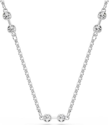 Swarovski Remix necklace, Round cut, White, Rhodium plated in Saudi Arabia