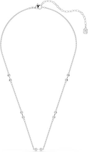 Swarovski Remix necklace, Round cut, White, Rhodium plated in Saudi Arabia