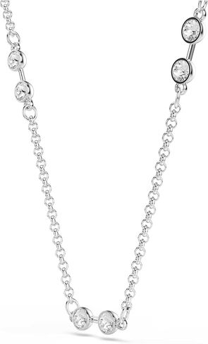 Swarovski Remix necklace, Round cut, White, Rhodium plated in Saudi Arabia