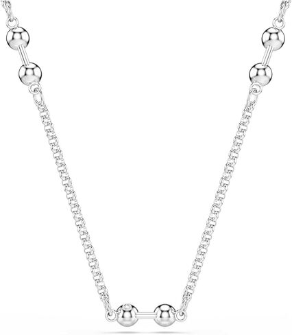 Swarovski Remix necklace, Round cut, White, Rhodium plated in Saudi Arabia