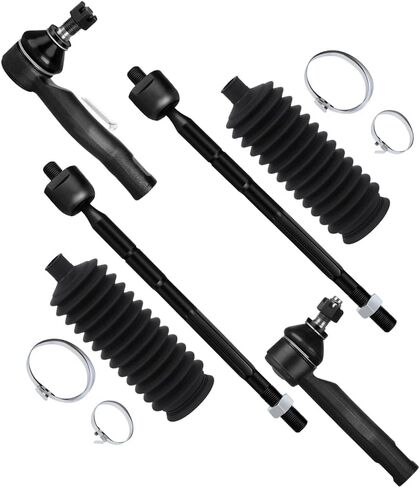 SCITOO 6pcs Front Inner Outer Tie Rod End w/Steering Boot Suspension Kit fit 2001-2005 for Toyota for RAV4 in Saudi Arabia