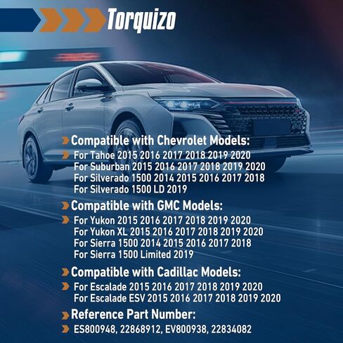 طقم نهاية قضيب الربط الأمامي الداخلي والخارجي 4 قطع متوافق مع شيفروليه سيلفرادو 1500 LD Tahoe Suburban، GMC Sierra 1500 Sierra 1500 Limited Yukon Yukon XL، لكاديلاك إسكاليد ESV ES800948 EV800938 in Kuwait