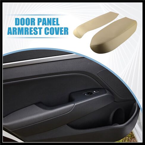 Car Front Door Panel Armrest Cover Interior Door Trims for Acura RDX 2007-2012 Beige 1 Pair Durable Material in Saudi Arabia