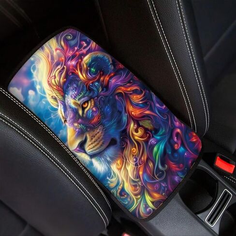 Piano Car Armrest Cover Music Note Cover for Car Center Console Breathable & Antislip Center Console Mat for Women Men Universal fit Most Car Truck Decorative Car Interior Accessories in Saudi Arabia