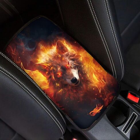 Piano Car Armrest Cover Music Note Cover for Car Center Console Breathable & Antislip Center Console Mat for Women Men Universal fit Most Car Truck Decorative Car Interior Accessories in Saudi Arabia