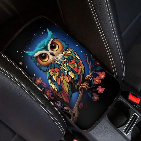 Piano Car Armrest Cover Music Note Cover for Car Center Console Breathable & Antislip Center Console Mat for Women Men Universal fit Most Car Truck Decorative Car Interior Accessories in Saudi Arabia
