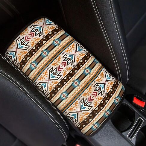 Piano Car Armrest Cover Music Note Cover for Car Center Console Breathable & Antislip Center Console Mat for Women Men Universal fit Most Car Truck Decorative Car Interior Accessories in Saudi Arabia