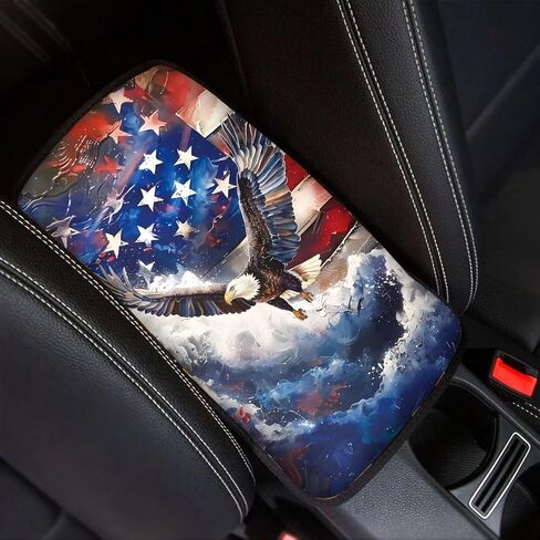 Piano Car Armrest Cover Music Note Cover for Car Center Console Breathable & Antislip Center Console Mat for Women Men Universal fit Most Car Truck Decorative Car Interior Accessories in Saudi Arabia