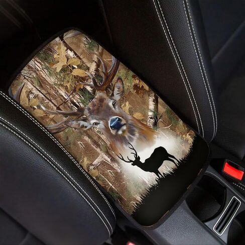 Piano Car Armrest Cover Music Note Cover for Car Center Console Breathable & Antislip Center Console Mat for Women Men Universal fit Most Car Truck Decorative Car Interior Accessories in Saudi Arabia