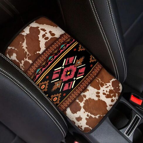 Piano Car Armrest Cover Music Note Cover for Car Center Console Breathable & Antislip Center Console Mat for Women Men Universal fit Most Car Truck Decorative Car Interior Accessories in Saudi Arabia