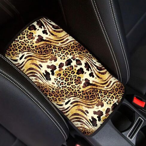 Piano Car Armrest Cover Music Note Cover for Car Center Console Breathable & Antislip Center Console Mat for Women Men Universal fit Most Car Truck Decorative Car Interior Accessories in Saudi Arabia