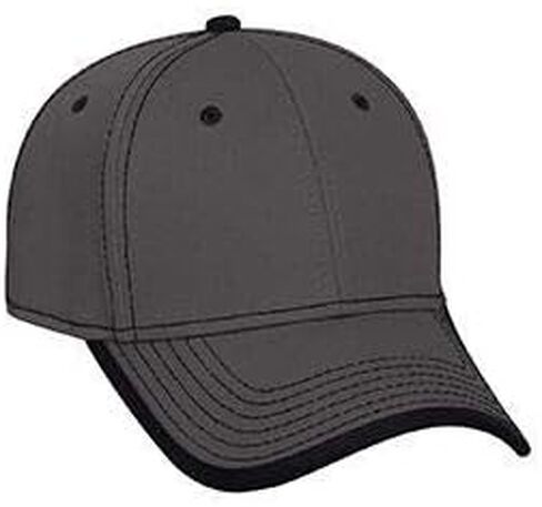 OTTO Cotton Twill Contrast Stitching Visor 6 Panel Low Profile Baseball Cap in Saudi Arabia