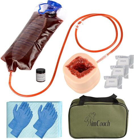 Wound Packing Trainer Kit, Stop The Bleed Kit for Wound Packing Training, Wound Dressing Kit for Tourniquet Training (EDUCATION TRAINING USE ONLY) in Kuwait