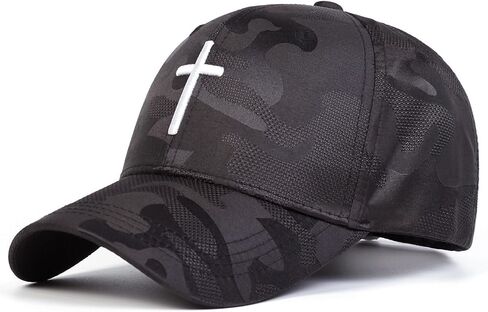 Jesus Cross Baseball Cap Fashion Adjustable Christian Hat Trucker Hat for Women Men in Saudi Arabia