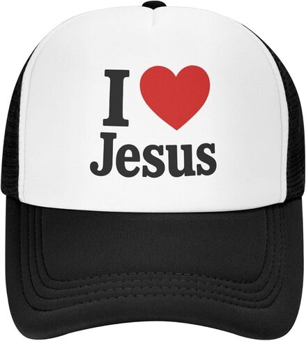 Jesus Cross Baseball Cap Fashion Adjustable Christian Hat Trucker Hat for Women Men in Saudi Arabia