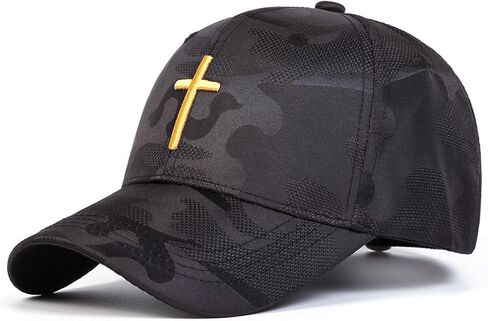 Jesus Cross Baseball Cap Fashion Adjustable Christian Hat Trucker Hat for Women Men in Saudi Arabia