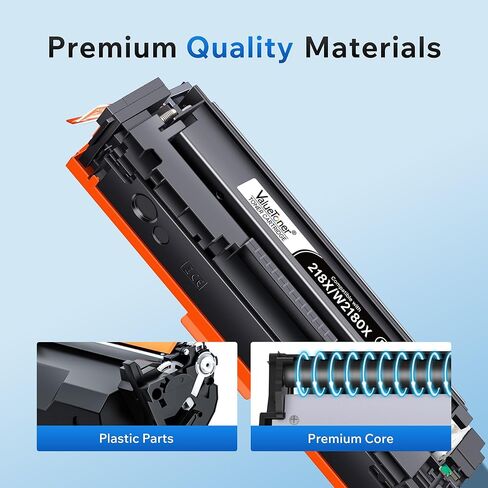 حبر 218X 218A (مع رقاقة) متوافق مع خراطيش حبر HP 218X 218 المكونة من 4 عبوات لطابعة HP Color LaserJet Pro MFP 3301fdw 3301sdw 3301cdw 3201dw W2180X (BCMY) | تونر 218X218 in Saudi Arabia