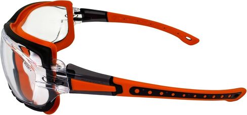 Global Vision Octane Anti-Fog Sport Motorcycle Sunglasses Orange Frame w/Clear Lenses in Saudi Arabia